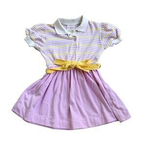 Vtg 1990s Healthtex Made in USA Striped Dress 4T